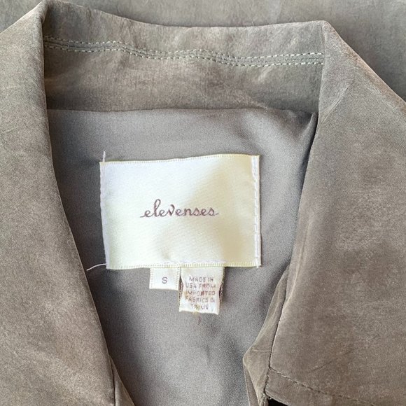 Elevenses Sleeveless tunic vest trench moss green - Picture 5 of 5